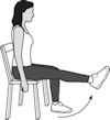 Seated leg extension graphic